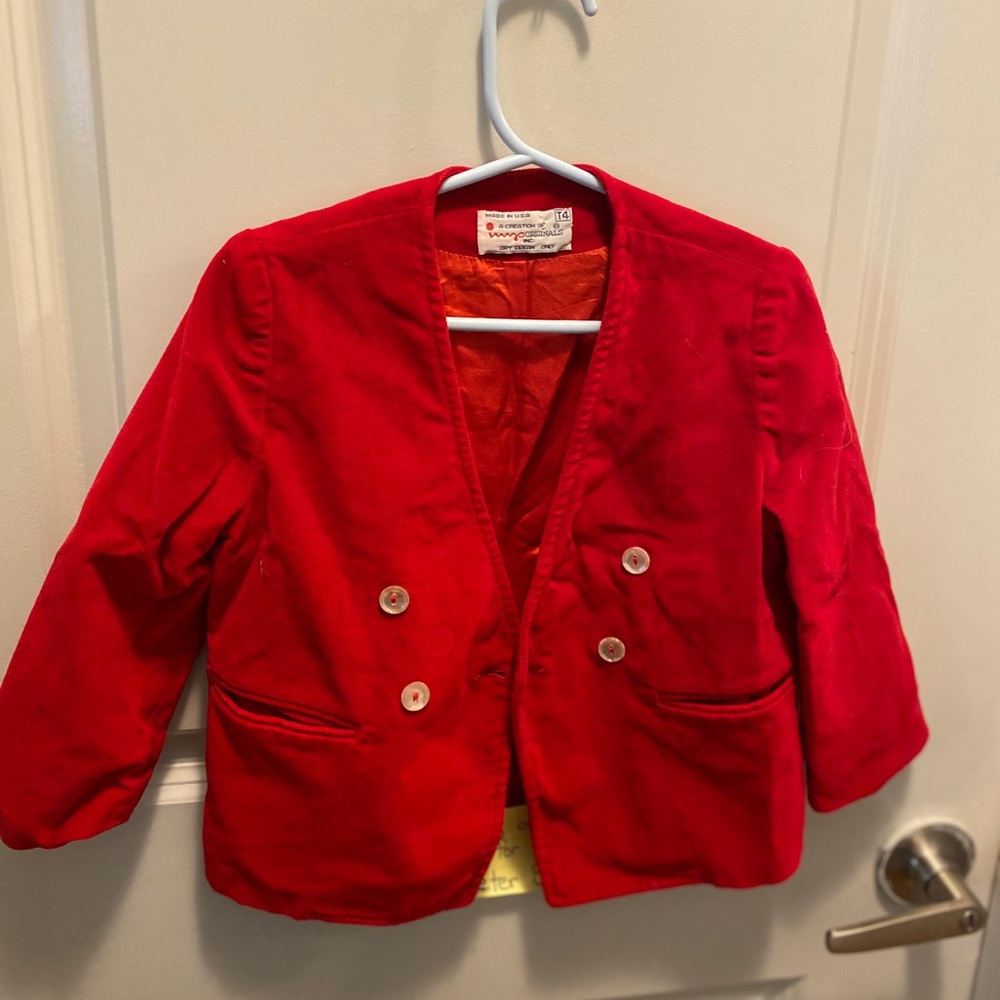 Vintage velvet blazer